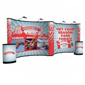 Custom 20' Gullwing Show 'N Rise Floor Display Kit (Full Mural)  Custom 20