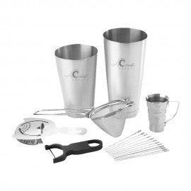 Shaken Martini Cocktail Tool Kit with Logo