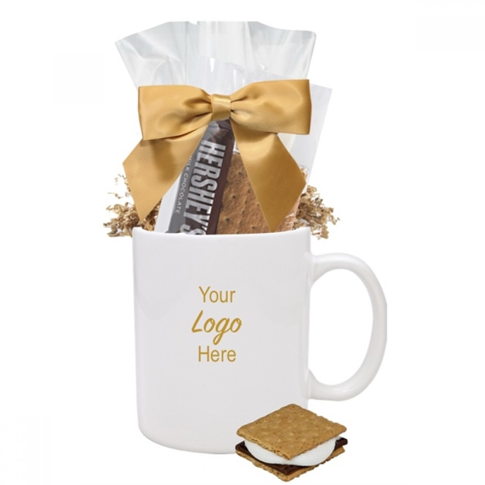 Smores Gift Mug (White) with Logo