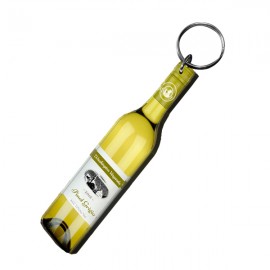 Wine Bottle Shaped Keychains with Logo