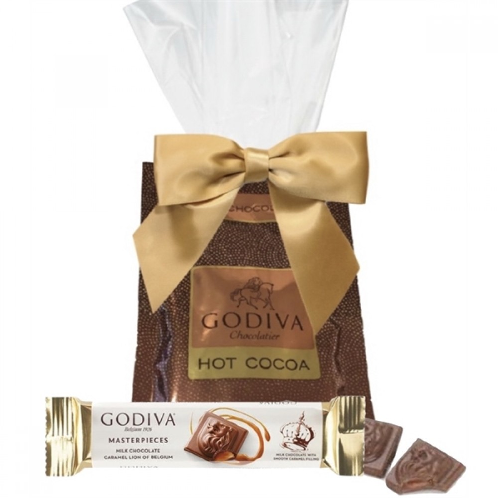Logo Branded Godiva Cocoa & Chocolate Bar Bundle