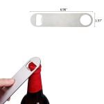 Long Handle Stainless Steel Bottle Opener with Logo