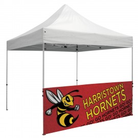 Logo Branded 10' Standard Tent Half Wall Kit (Dye Sublimated, 1-Sided)