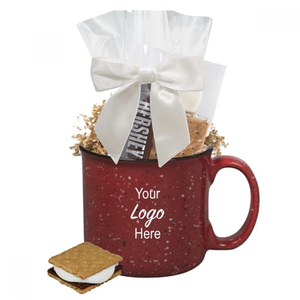 Custom Imprinted Smores and Camper Mug Gift Custom Imprinted Smores and Camper Mug Gift