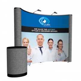 Personalized 10' Curved ARISE Floor Display Kit (Mural with Fabric Ends)