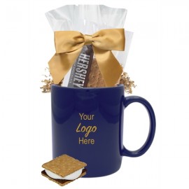 Customized Smores Kit with Blue Gift Mug