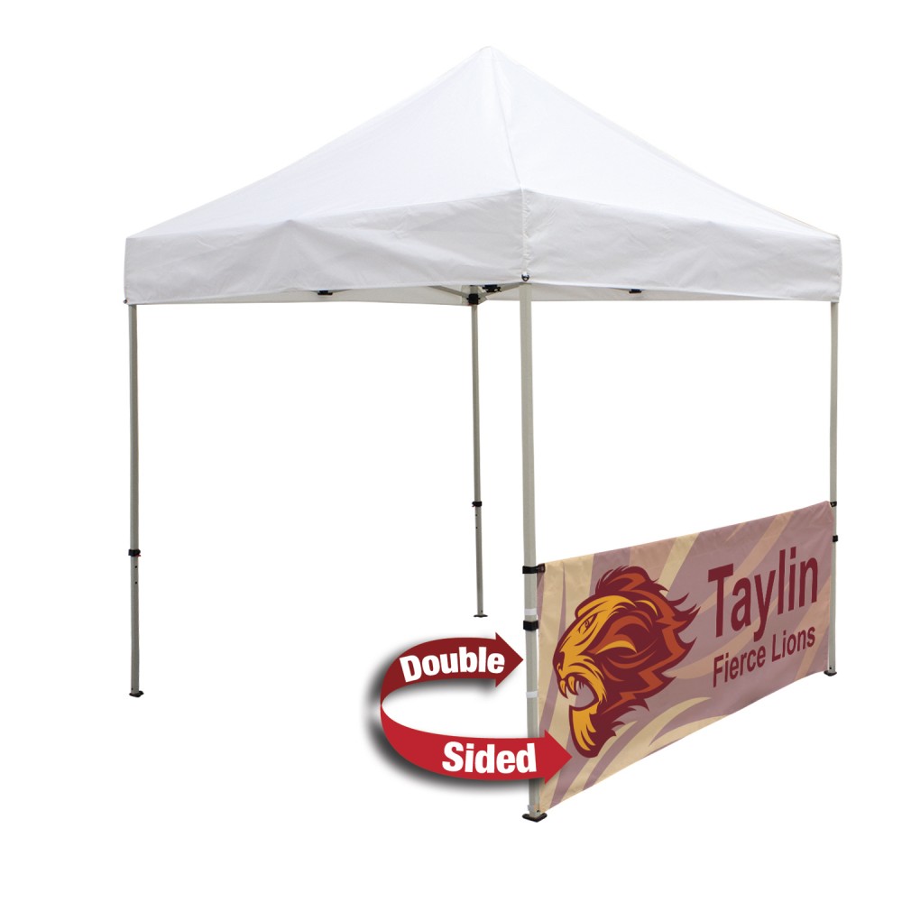 8' Deluxe Tent Half Wall Kit (Dye Sublimated, 2-Sided) with Logo