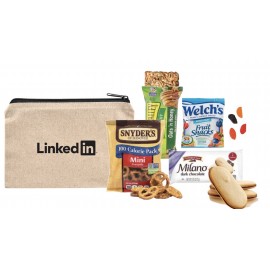 Cotton Pouch with Snacks with Logo