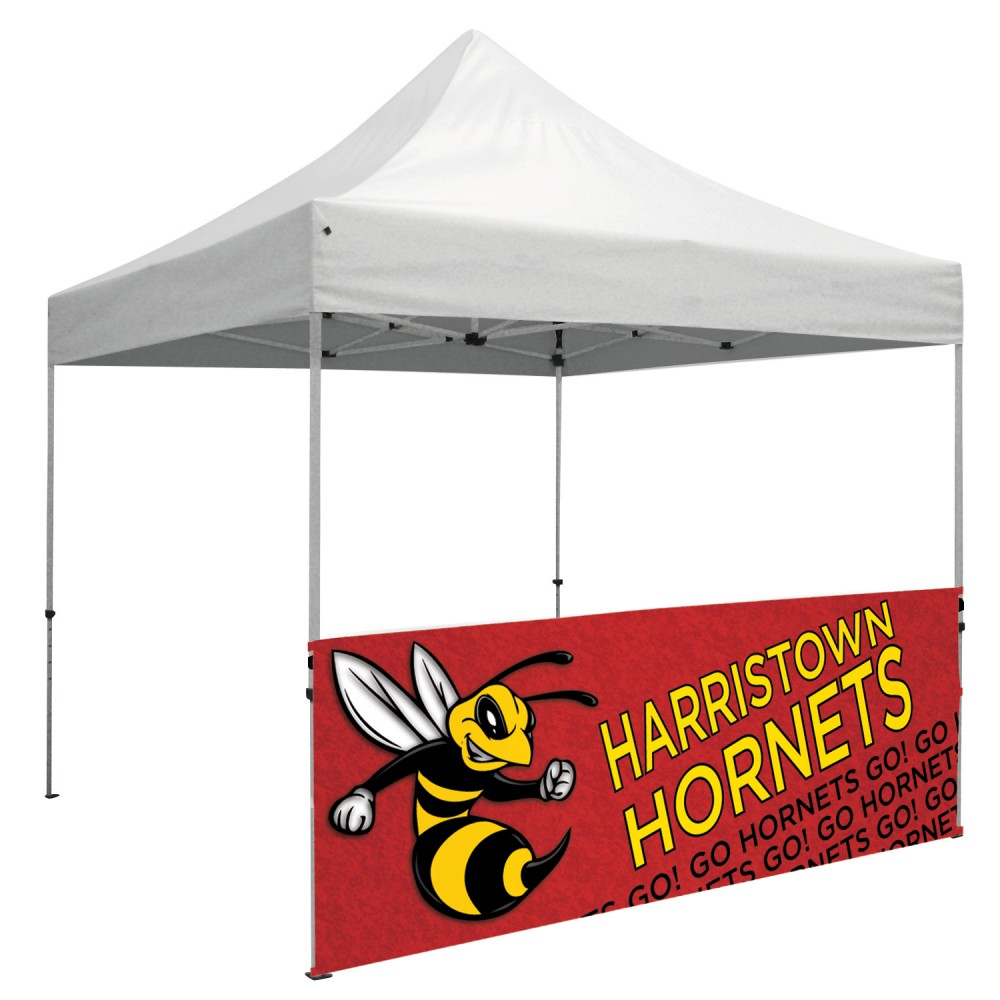 10' Deluxe Tent Half Wall Kit (Dye Sublimated, 2-Sided) with Logo