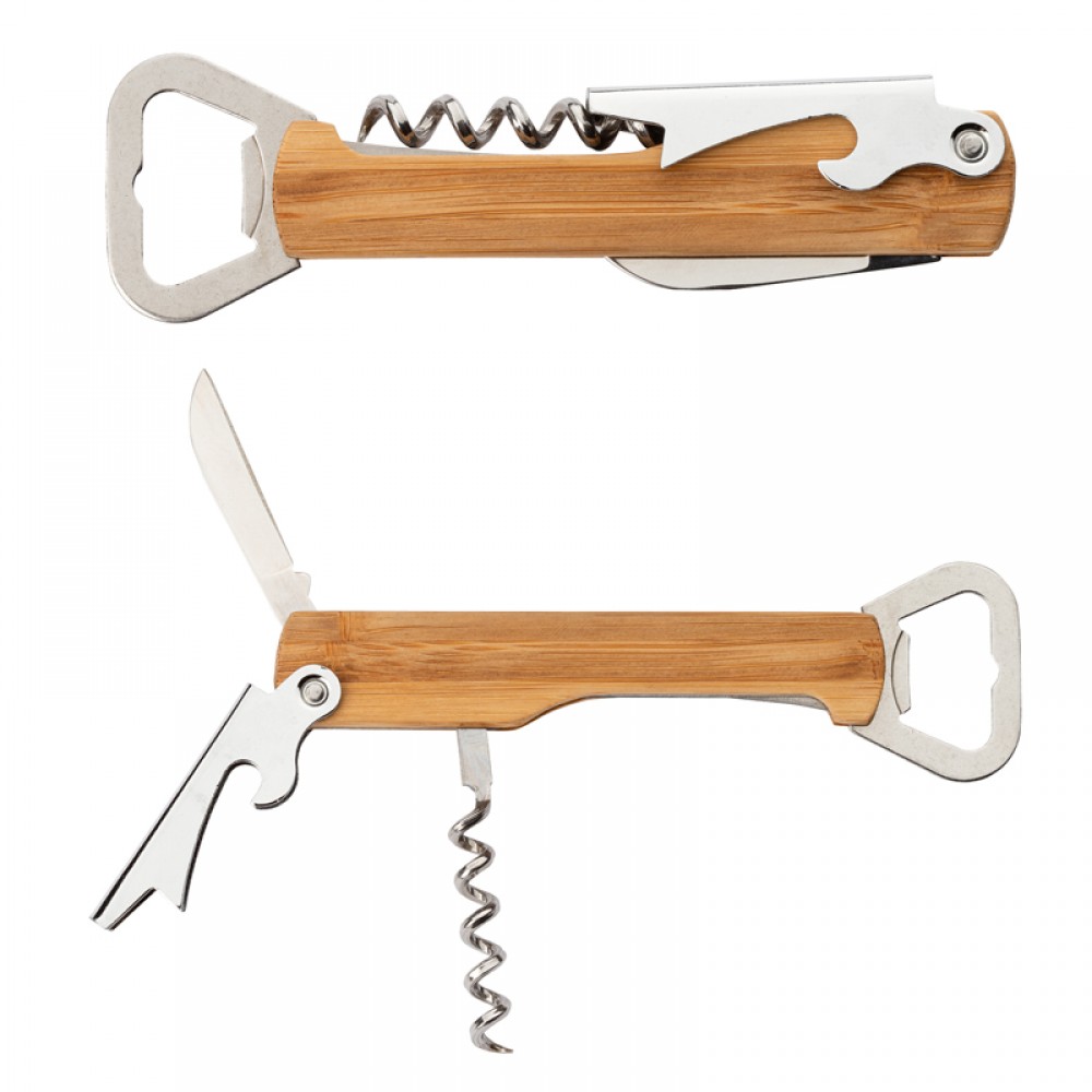 Customized Malbec Multi-Function Bamboo Bar Tool