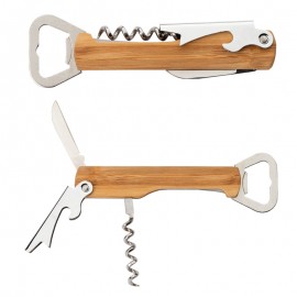 Customized Malbec Multi-Function Bamboo Bar Tool  Customized Malbec Multi-Function Bamboo Bar Tool