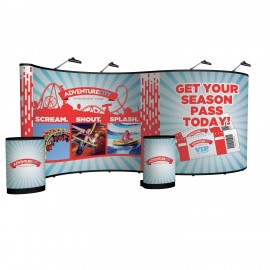 Personalized 20' Serpentine Show 'N Rise Floor Display Kit (Full Mural)