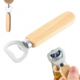 Wooden Classic Bottle Opener with Logo