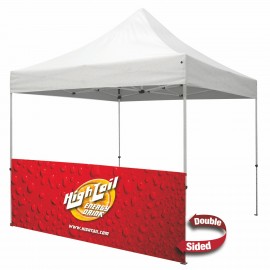 Logo Branded 10' Standard Tent Half Wall Kit (Dye Sublimated, 2-Sided)