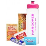 25 Oz. Water Bottle w/Survival Kit (Pink) Logo Branded