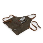 Promotional Waxed Canvas BBQ Grill Apron with tools and bottle opener