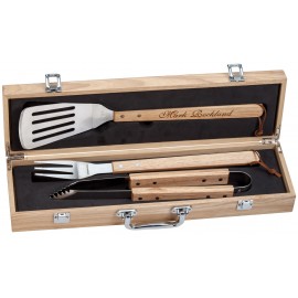 Promotional Oak BBQ Set - 3 pcs