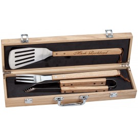 Oak BBQ Set - 3 pcs with Logo