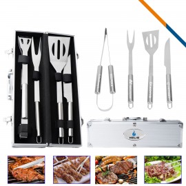 Lorie 4-Piece BBQ Set with Logo