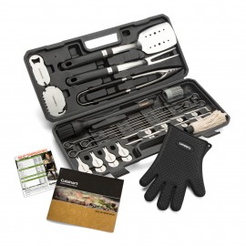 Personalized Cuisinart 36 Piece Backyard BBQ Tool Set - Black