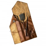 Promotional Grilling Tool Gift Set with Leather Roll-Up Pouch