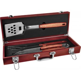 Customized 3-Piece Rosewood BBQ Set