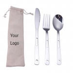 3-In-1 Portable Utensil Cutlery Set with Logo