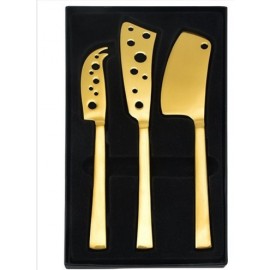 Logo Branded Gold Plated Knife Set
