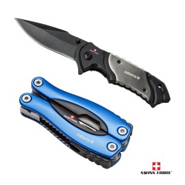 Logo Branded Swiss Force Toolman Gift Set - Blue