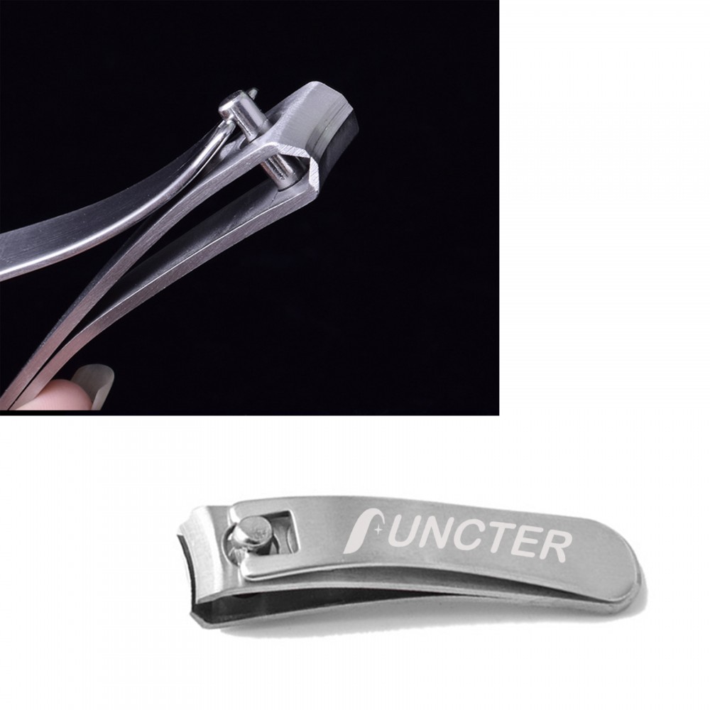 Stainless Steel Curved Edge Nail Clipper Toenail Clippers Fingernails - Size S with Logo