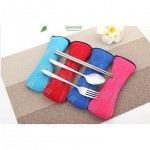 Travel Cutlery Set With Bag Custom Imprinted