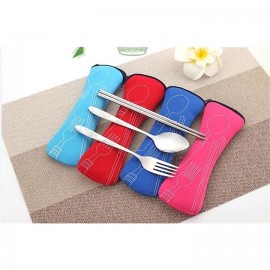 Travel Cutlery Set With Bag Custom Imprinted