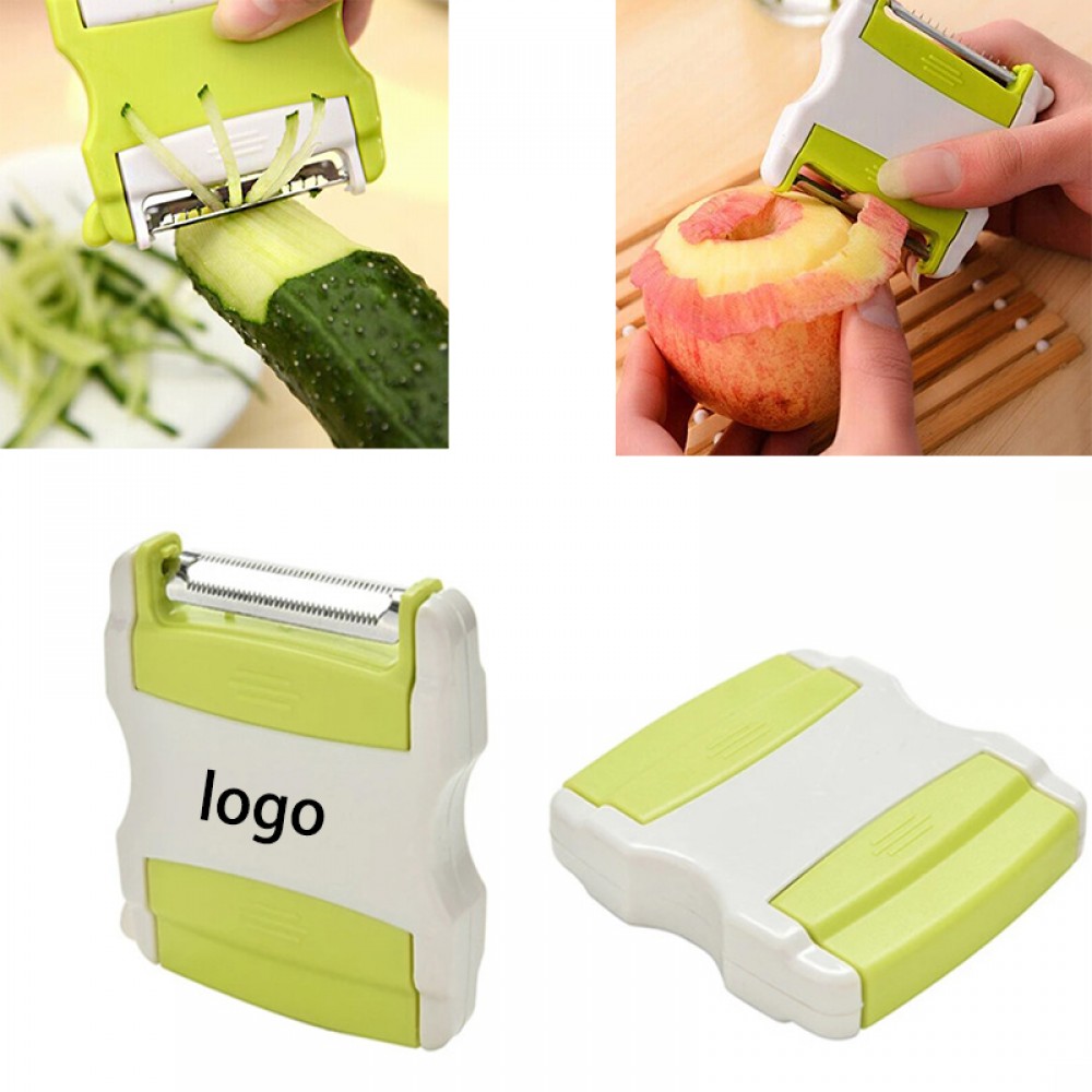 Logo Branded ABS Retractable Portable Kitchen Vegetable Fruit Peeler Set