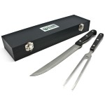 2 Piece Carving Set with Logo