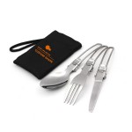 Folding Tableware Spoon Fork Knife Set Custom Imprinted