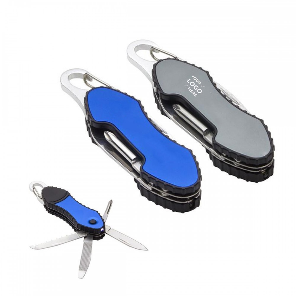 6-In-1 Carabiner Tool Set with Logo 6-In-1 Carabiner Tool Set with Logo