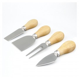 Wooden Handle Cheese Slicer Butter knife Set with Logo  Wooden Handle Cheese Slicer Butter knife Set with Logo