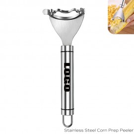 7" Stainless Steel Corn Peeler Corn Cob Stripper Tool Corn Thresher with Logo