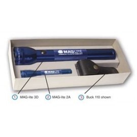 Promotional Mag-Lite 3D & 2A Flashlight Combo w/ Buck Ranger Knife