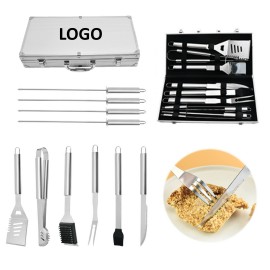10 Pieces BBQ Tools Set with Logo