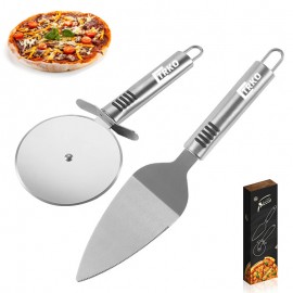 Pizza Cutter Wheel Pizza Server Set Logo Branded