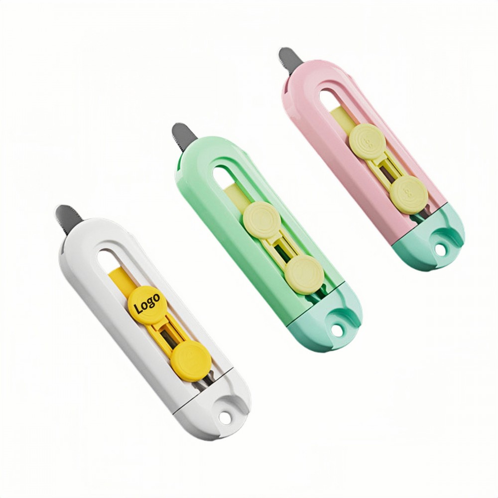 Magnetic Box Cutter with Sawtooth Edge for Home and Office Custom Printed