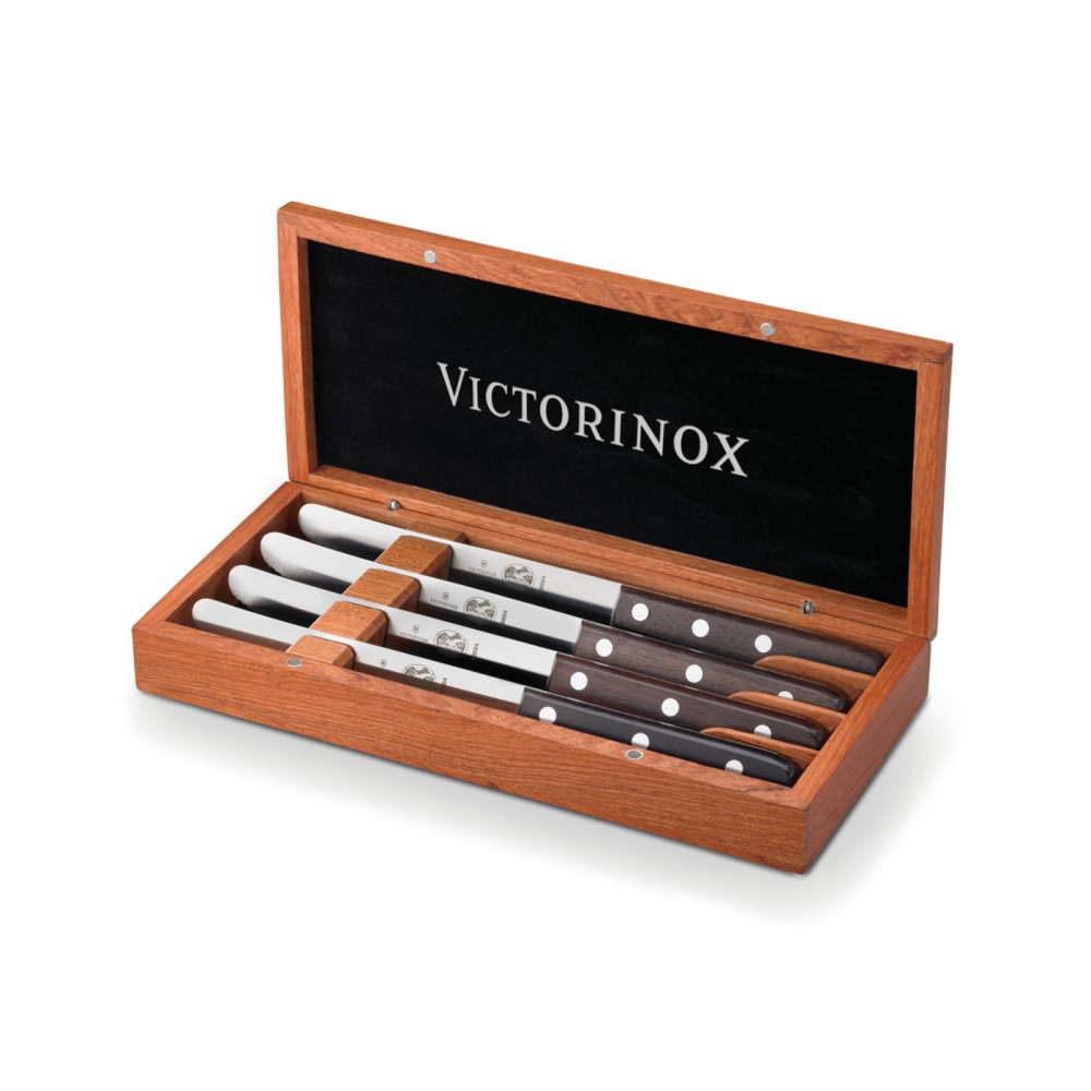 4-Piece Rosewood Steak Knife Set Custom Printed 4-Piece Rosewood Steak Knife Set Custom Printed