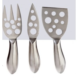 Promotional Small Stainless Steel Cheese Tool Set (3 Piece)