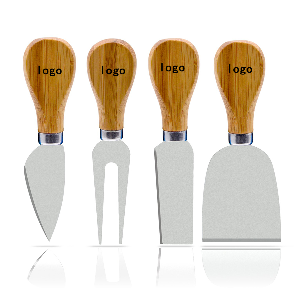 Custom Printed 4 Pieces Cheese Knife Set Custom Printed 4 Pieces Cheese Knife Set