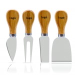 Custom Printed 4 Pieces Cheese Knife Set