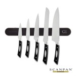 Custom Scanpan 5pc Knife Set with Magnet - Black