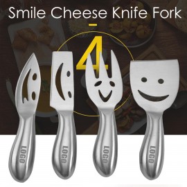 Steel Smile Cheese Knife Tool Set with Logo