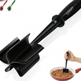 Custom Imprinted 5 Curve Blades Ground Beef Smasher