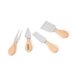 Custom Printed Cheese 4 Knives Set